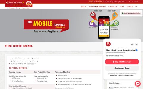 Retail Internet Banking – Everest Bank
