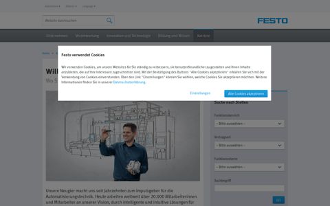 Stellenangebote und Bewerbung bei Festo | Festo Unternehmen