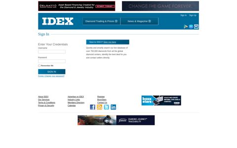 Sign In - IDEX Online