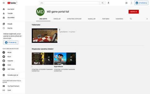 MD game portal full - YouTube