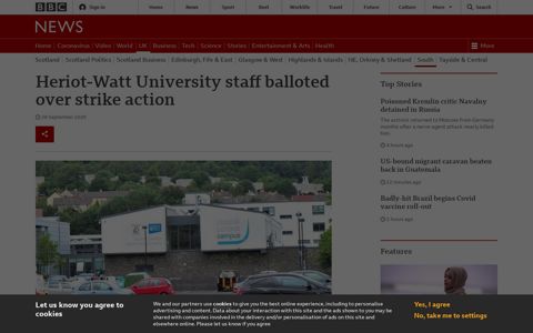Heriot-Watt University staff balloted over strike action - BBC ...