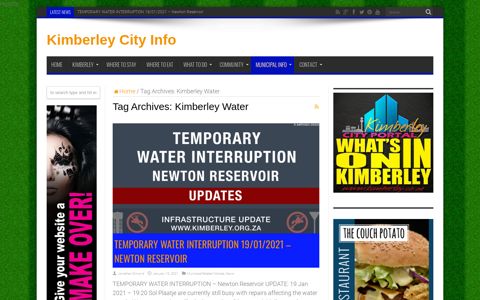 Kimberley Water – Kimberley City Info