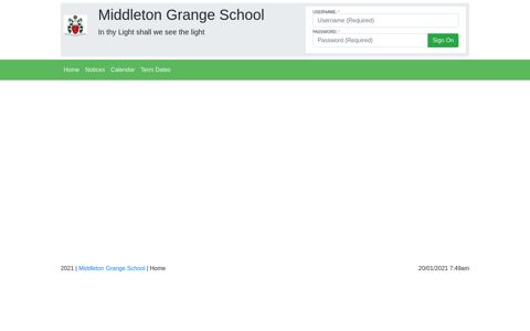 KAMAR Web Portal - Middleton Grange School