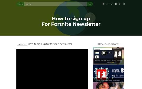 【How to】 Sign up For Fortnite Newsletter - GreenCoin.life