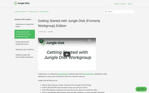 Getting Started with Jungle Disk (Formerly Workgroup) Edition ...