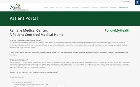 Patient Portal - Rainelle Medical Center, Inc.