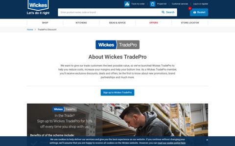 TradePro Discount | Wickes.co.uk