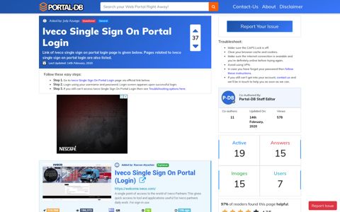 Iveco Single Sign On Portal Login - Portal-DB.live
