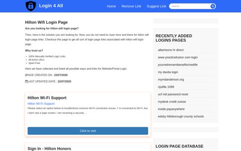 hilton wifi login page - Official Login Page [100% Verified]