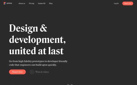 Anima | Design to development platform