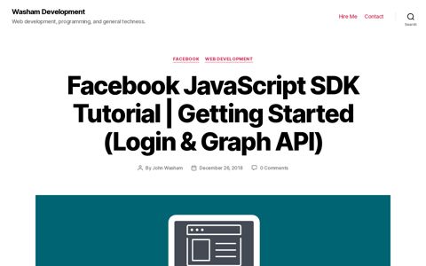 Facebook JavaScript SDK Tutorial | Getting Started (Login ...