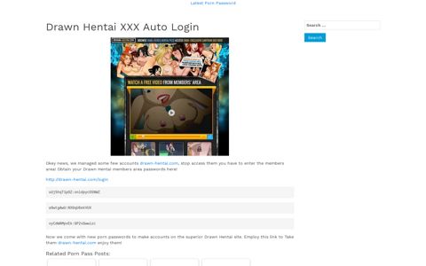 Drawn Hentai XXX Auto Login – Latest Porn Password