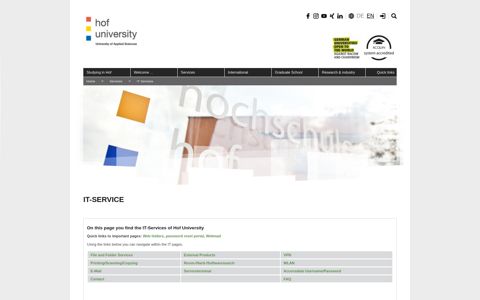 IT Services - Hof University