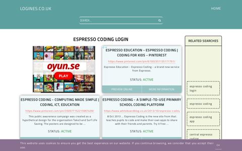 espresso coding login - General Information about Login
