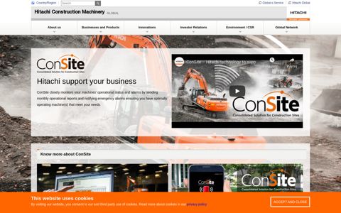 Know more about ConSite - Hitachi Construction Machinery
