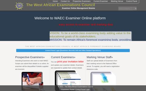 Examiner Portal - Welcome to ::--:: Examiners Online ...