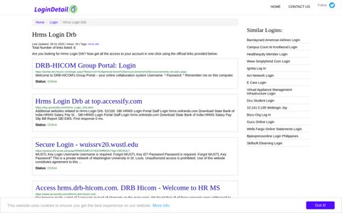 Hrms Login Drb DRB-HICOM Group Portal ... - LoginDetail