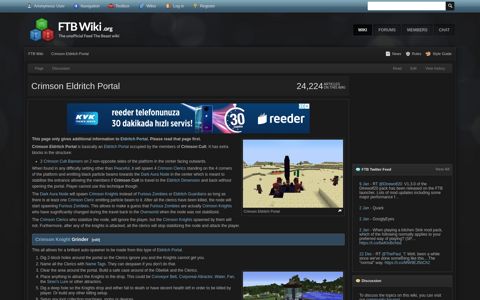 Crimson Eldritch Portal - Feed The Beast Wiki