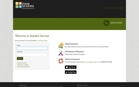 Login to Four Seasons Apartments Resident Services | Four ...