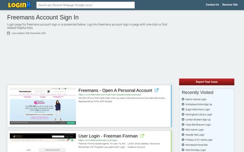 Freemans Account Sign In - Loginii.com