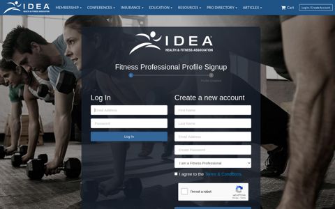 IDEAfit Log In - IDEA Health & Fitness Association