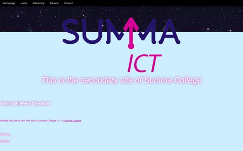 This is the secondary site of Summa College - Drawz