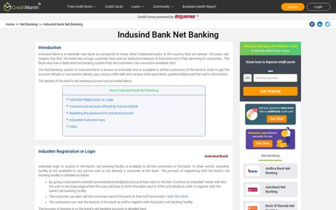 Indusind Bank Net Banking | Indusind Bank Online Banking ...
