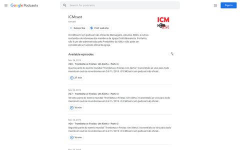ICMcast - Google