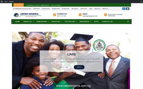 IJMB Registration Website - Nigeria Centre for Pre-varsity ...