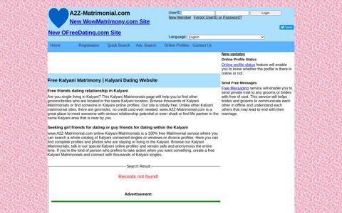 Free Kalyani Matrimony - A2Z-Matrimonial.com