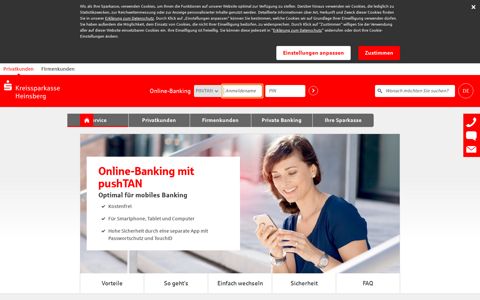 Online-Banking mit pushTAN | Kreissparkasse Heinsberg