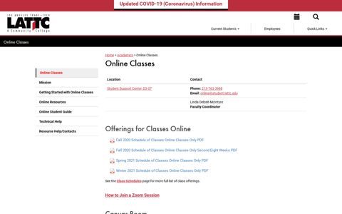 Online Classes - LATTC