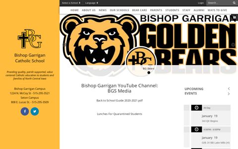 Bishop Garrigan Schools: Home