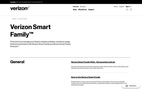 Verizon Smart Family: Parental Controls - Support Overview