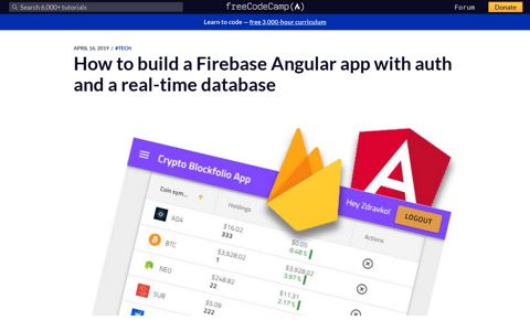 How to build a Firebase Angular app with auth and a real-time ...