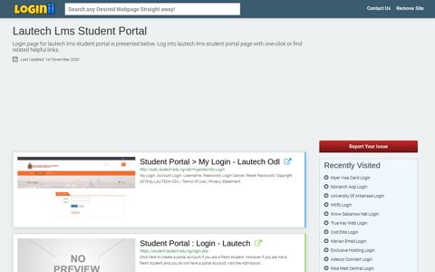 Lautech Lms Student Portal - Loginii.com