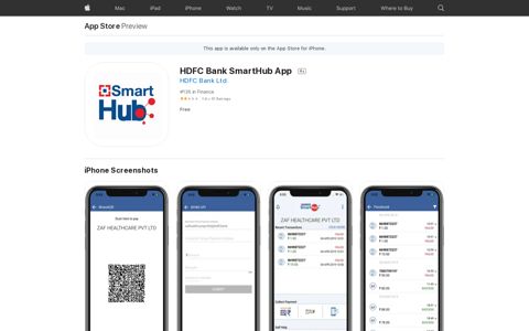 ‎HDFC Bank SmartHub App on the App Store