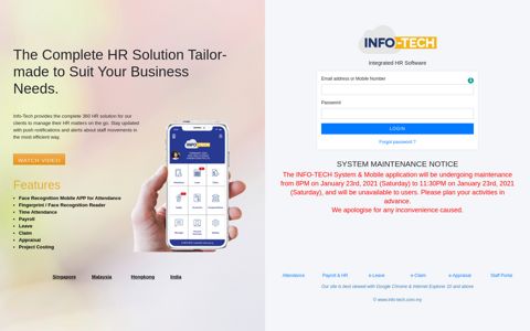 Info-Tech – Malaysia - Cloud HR Software