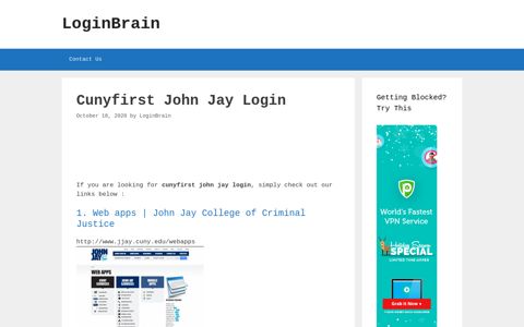 cunyfirst john jay login - LoginBrain