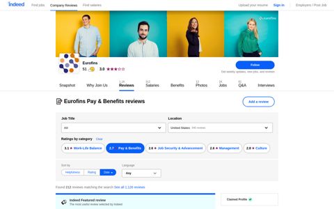 Working at Eurofins: 208 Reviews about Pay & Benefits ...