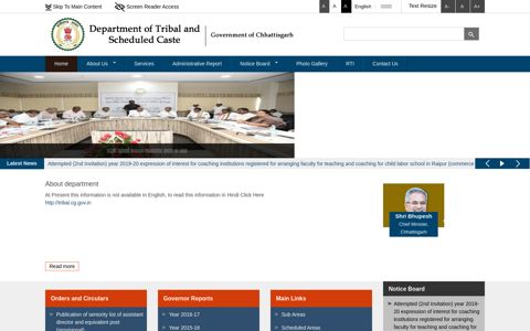 Official Website of Department of Tribal and Scheduled Caste ...
