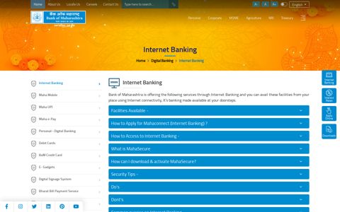 Internet Banking - Bank of Maharashtra