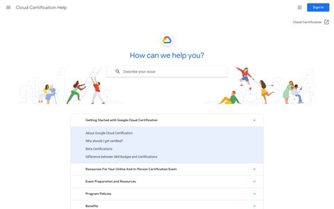 Cloud Certification Help - Google Support