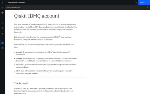 Qiskit IBMQ account - Docs and Resources - IBM Quantum ...