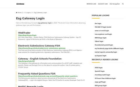 Esg Gateway Login ❤️ One Click Access - iLoveLogin