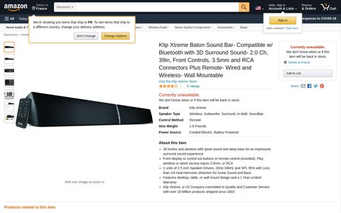 Klip Xtreme Baton Sound Bar- Compatible w ... - Amazon.com