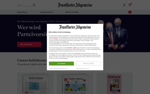 Frankfurter Allgemeine Zeitung: Digital oder gedruckt im Abo ...