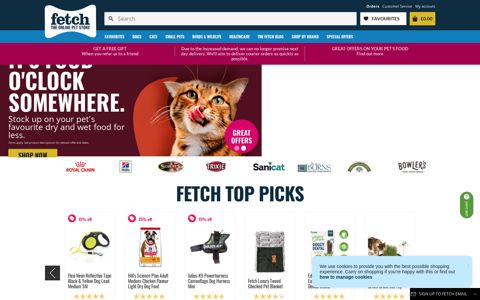 Fetch - The pet store from Ocado