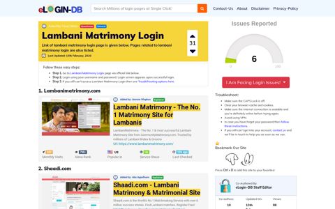 Lambani Matrimony Login - login login login login 0 Views