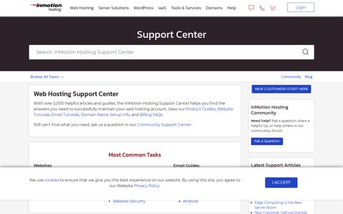 InMotion Hosting Support Center 2020